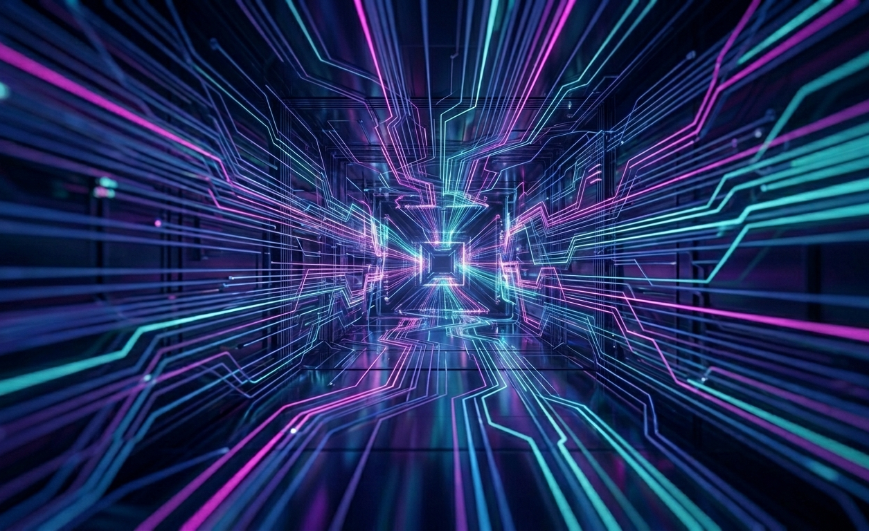 Dark Tech Background Cyber Style