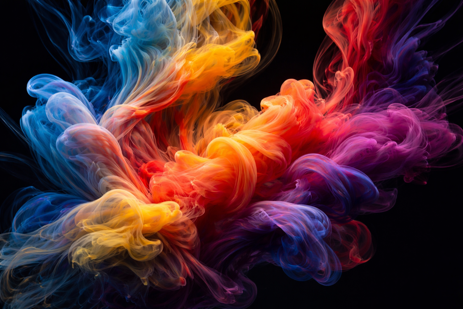 Ink In Water Abstract