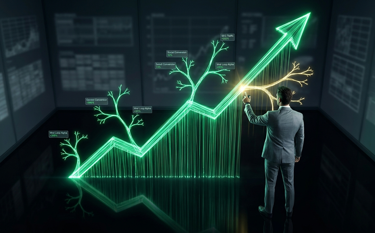 Digital Marketing Strategy Graph Growth