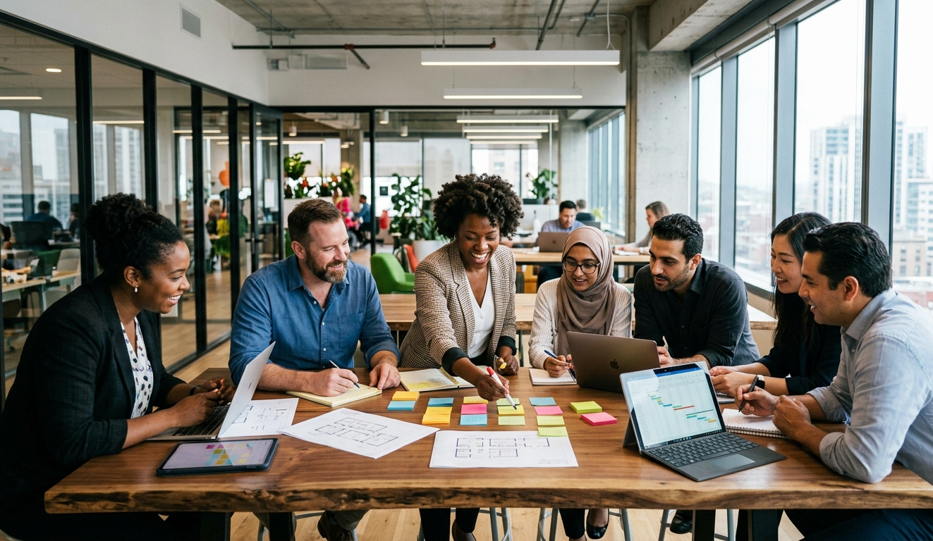 Startup Office Teamwork