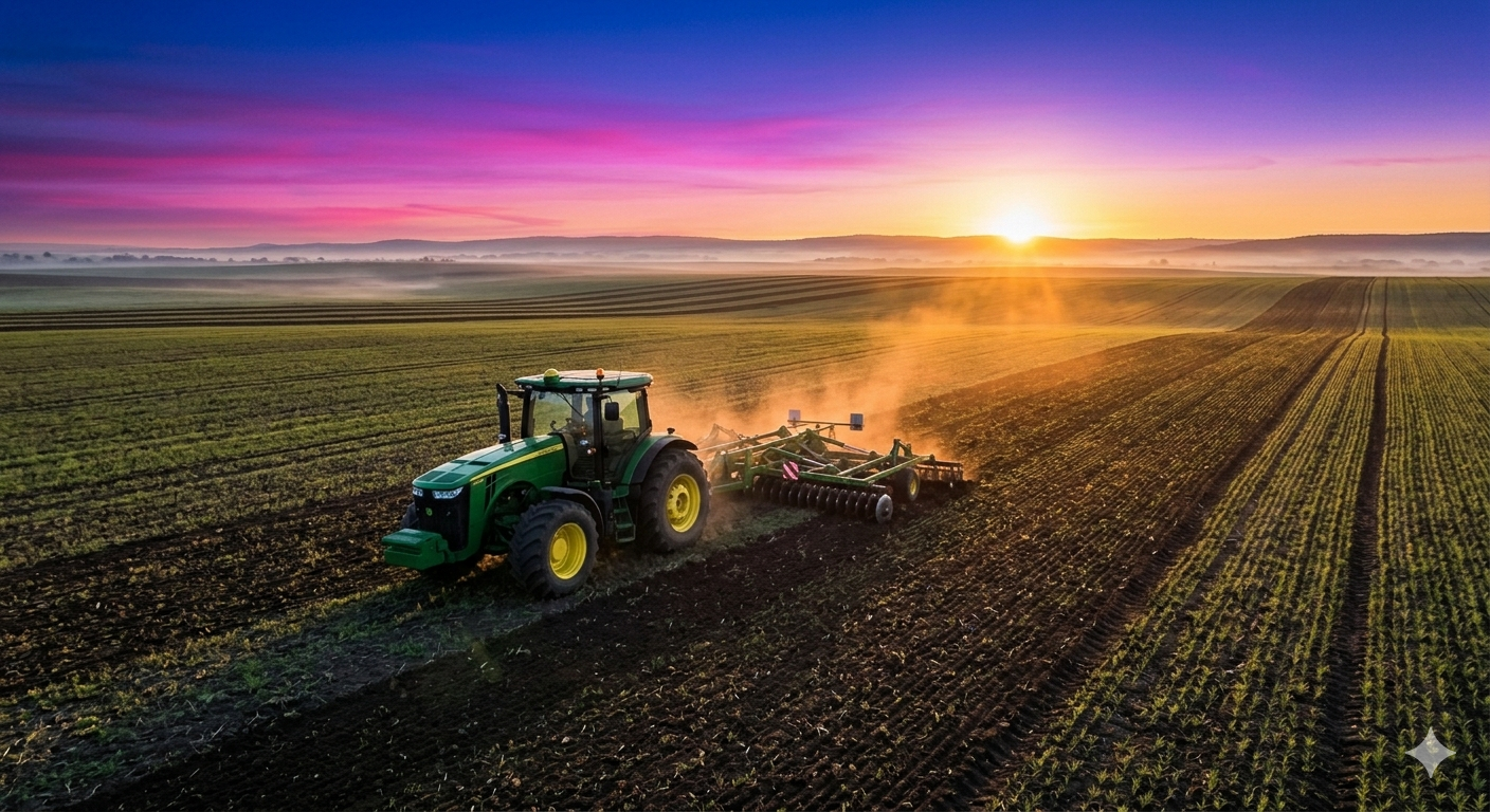 Agriculture Farming Tractor Field