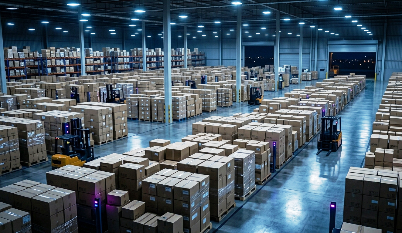 Logistics Warehouse Shipping Boxes