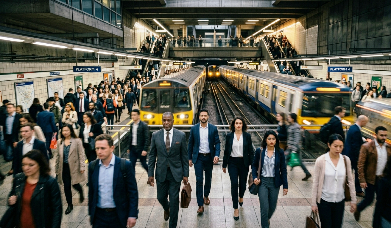 City Rush Hour People