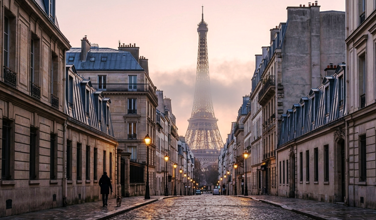 Tourist Destination Paris Eiffel Tower