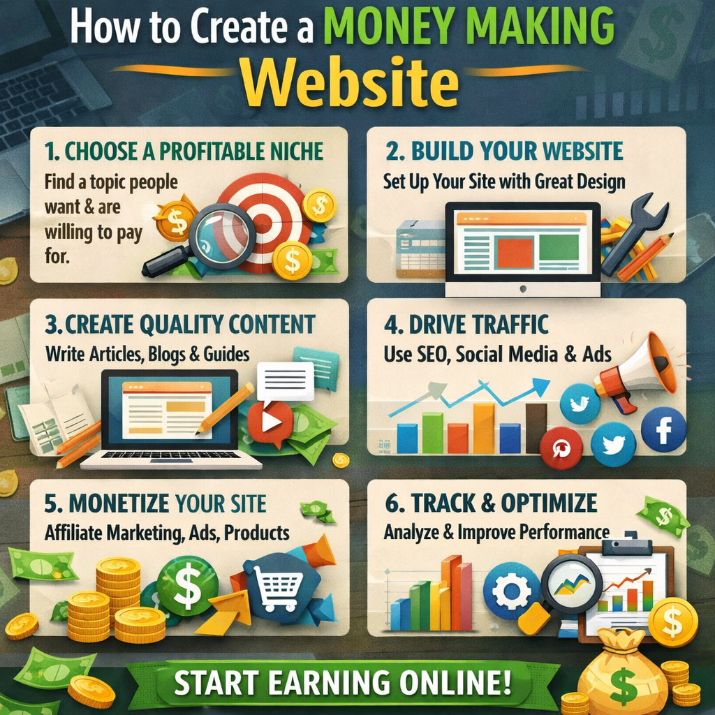 How To Create A Money Making Website