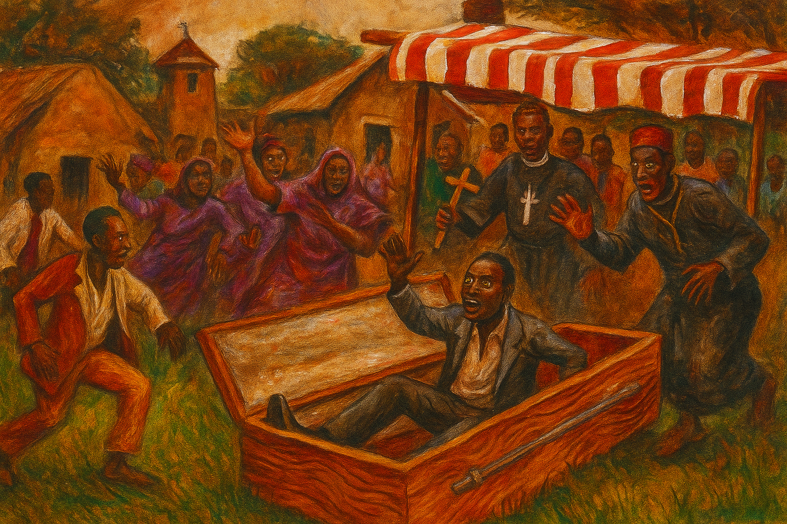 Watecolour Painting Rise From The Dead